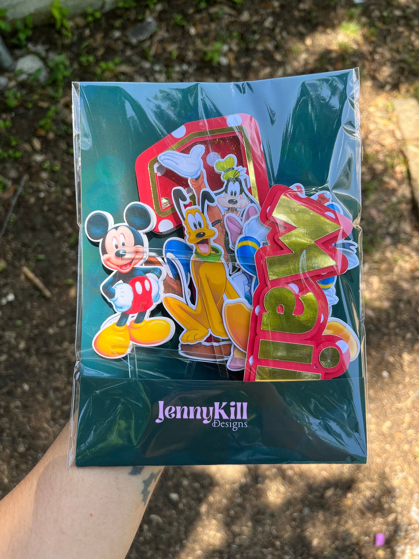 Mickey Theme Cake Topper Package
