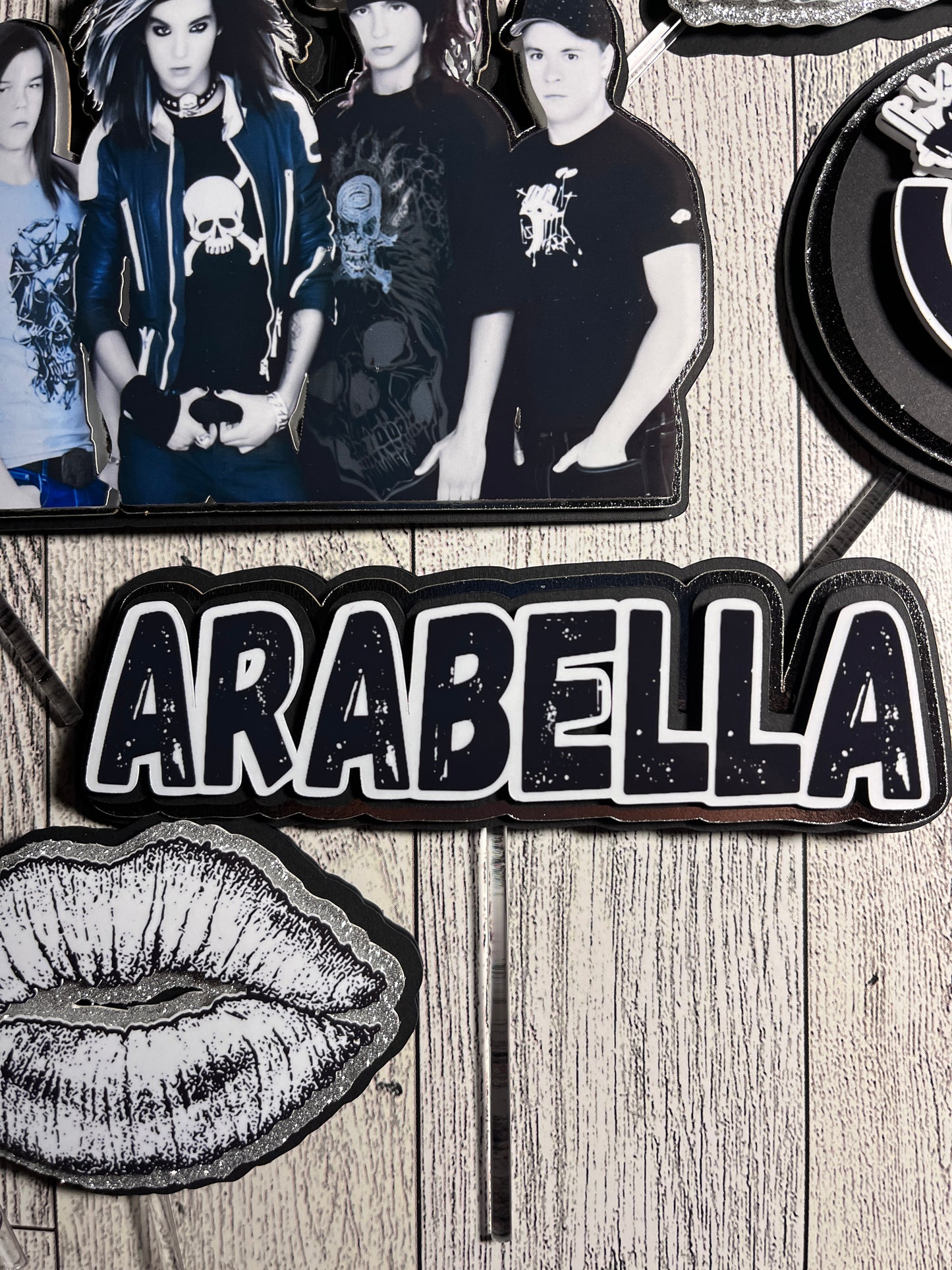Tokio Hotel Inspired Cake Toppers