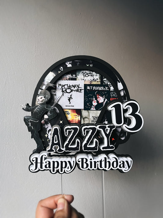 My Chemical Romance inspired Cake Topper