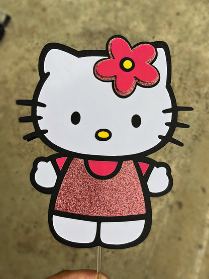 Hello kitty inspired Cake Topper