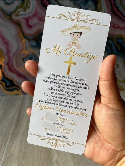 Baptism Cards | Recuerdo para bautizo