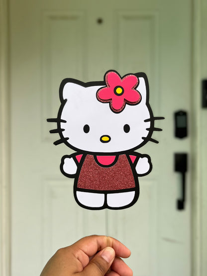 Hello kitty inspired Cake Topper