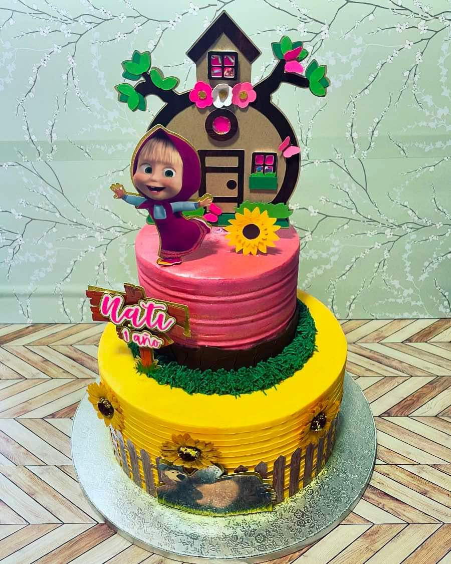 Masha and the Bear inspired Cake topper package