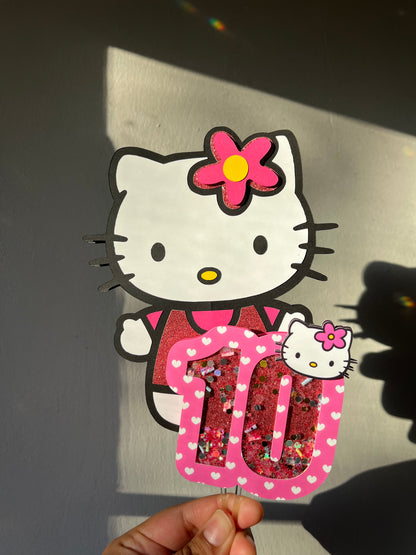 Hello kitty inspired Cake Topper