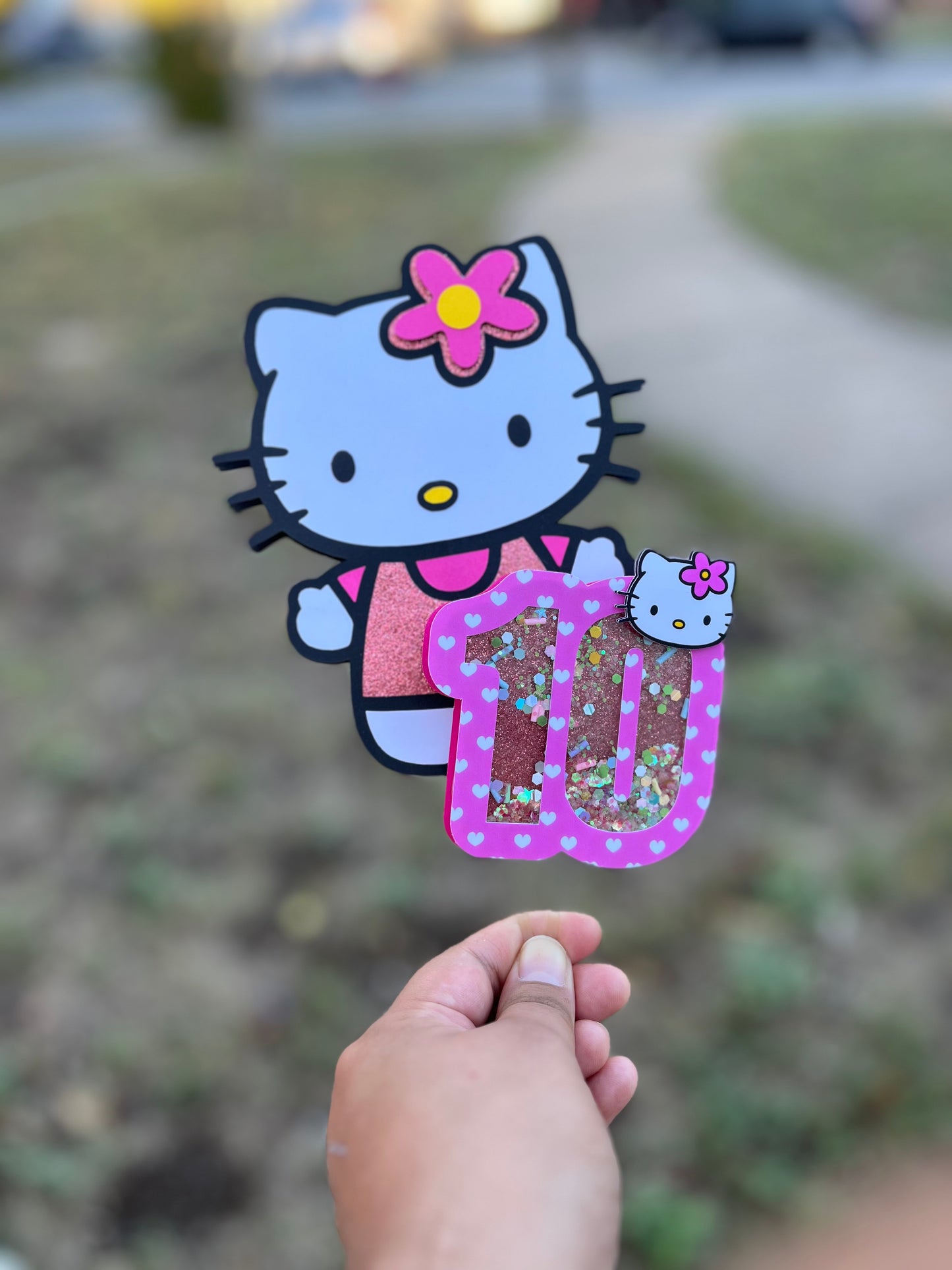 Hello kitty inspired Cake Topper