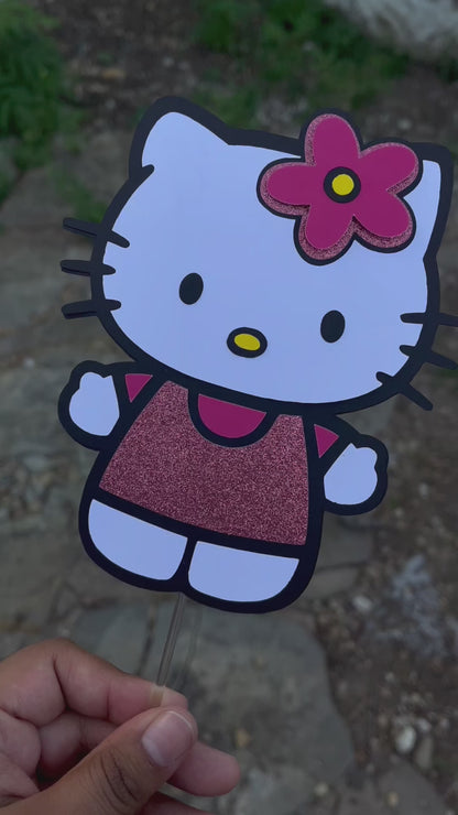 Hello kitty inspired Cake Topper